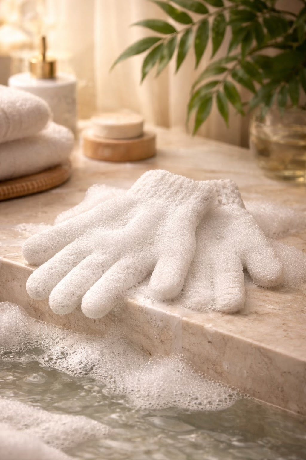 Lush by Soni Body Exfoliating Gloves - Upgrade Your Glow Routine