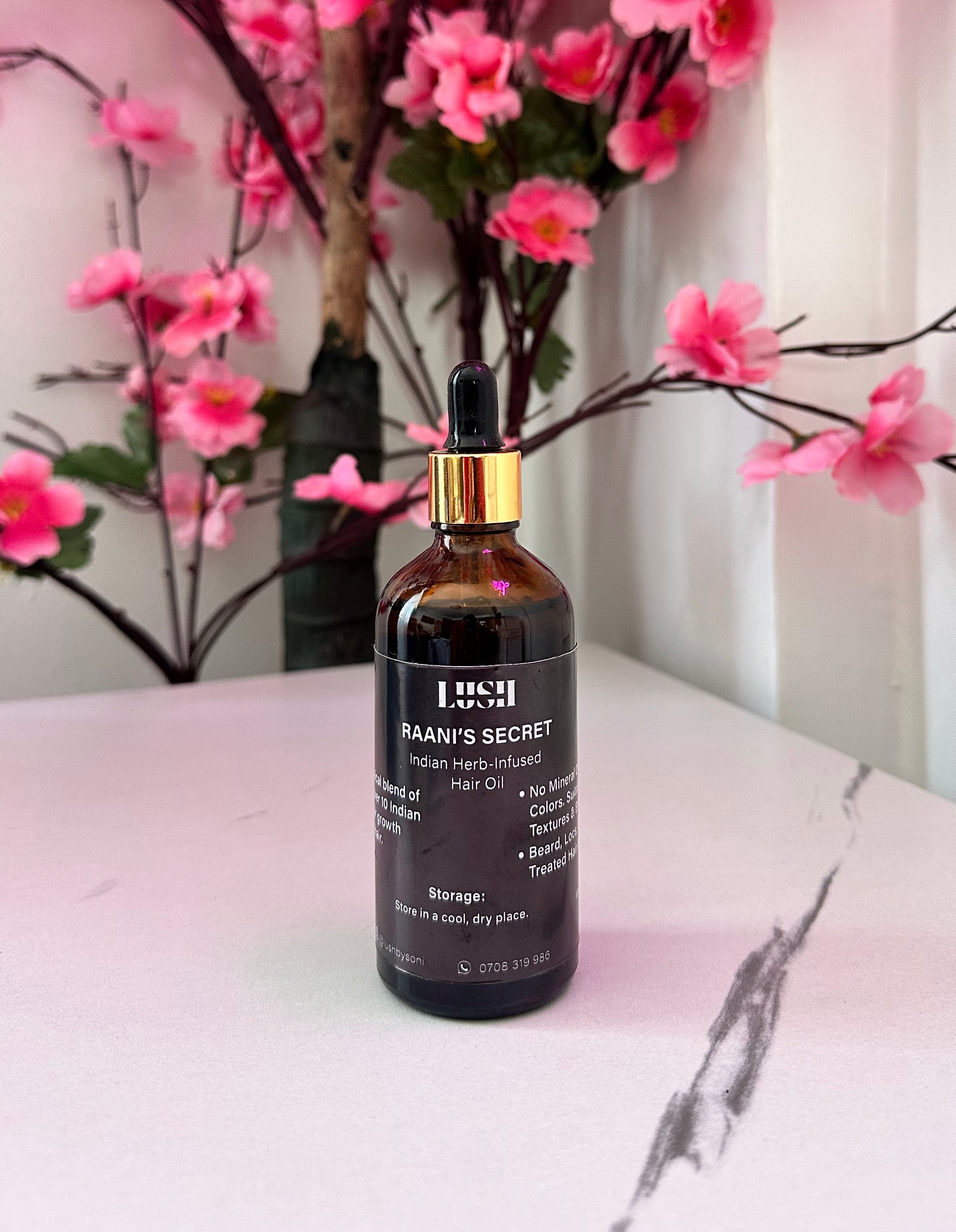Raani’s Secret Indian Herb Infused Hair Oil – Grow, Strengthen & Revive
